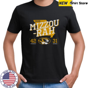 Mizzou-rah Missouri Tigers vs. Kansas Jayhawks 2025 Score 42-31 shirt