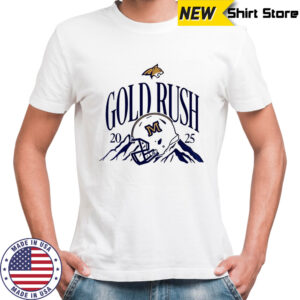 Montana State Bobcats 2025 gold rush football helmet t-shirt