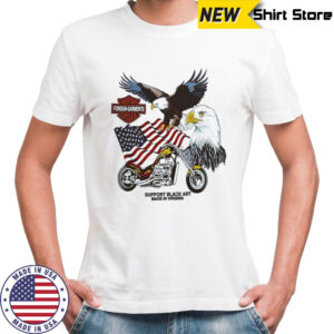 Motor foreign support black art made in virginia garments cycles bootleg harley shirt