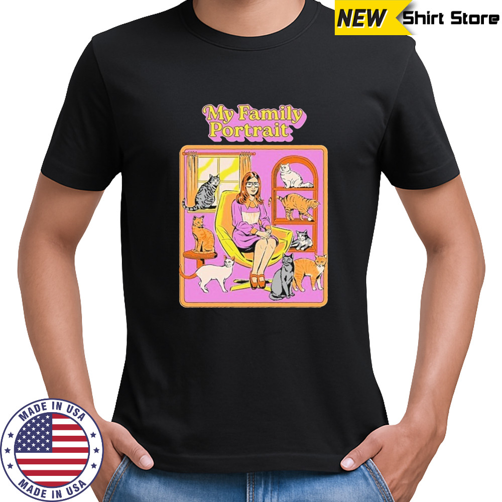 My Family Portrait Cats T-shirt