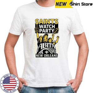 New Orleans Saints Saints watch party football Abita shirt