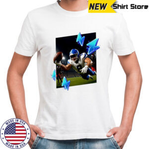 NFL plaer one handed bat lighting graphic shirt