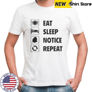 Nice Eat Sleep Notice Repeat 2025 T-Shirt