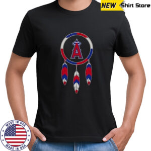 Nice Native American Indians X Los Angeles Angels Baseball T-Shirt