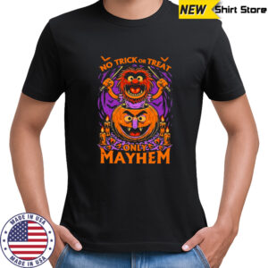 No Trick Or Treat Only Mayhem Puppet Pumpkin Halloween shirt