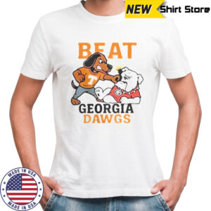 Official Mascots Tennessee Volunteers Beat Georgia Bulldogs Dawgs T-Shirt