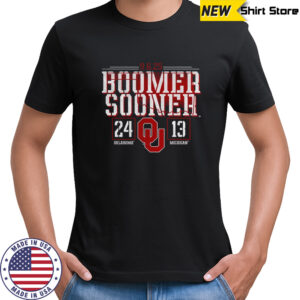 Oklahoma Sooners vs. Michigan Wolverines Boomer Sooner 2025 Score 24-13 shirt