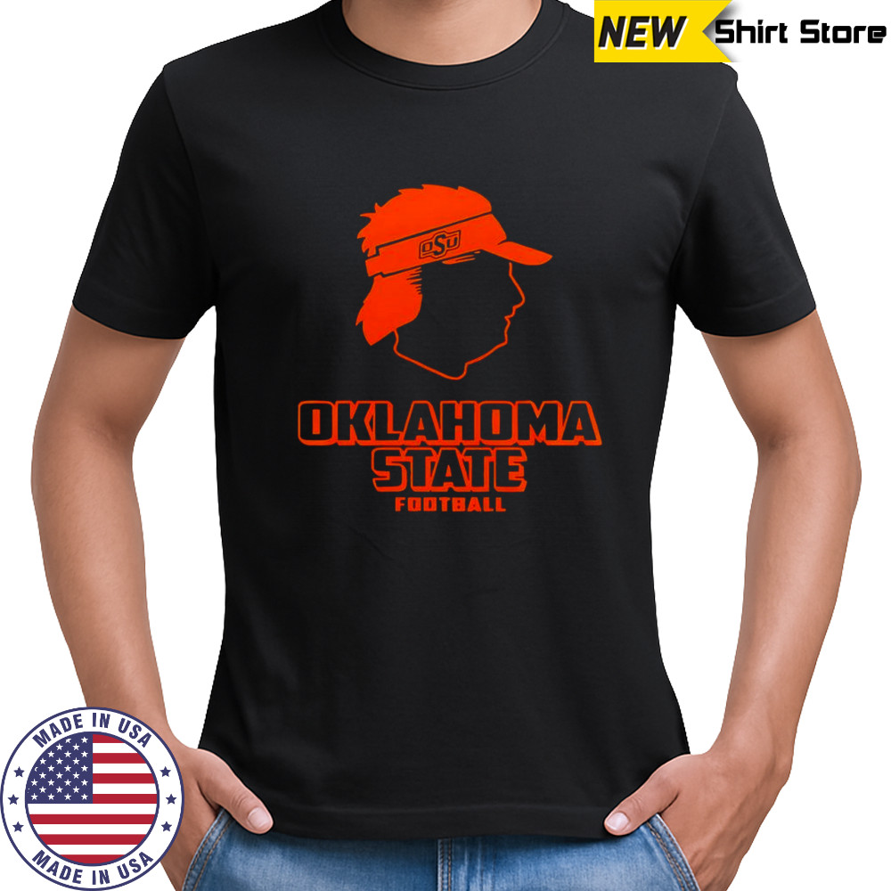 Oklahoma State Football Mike Gundy’s mulleted logo shirt