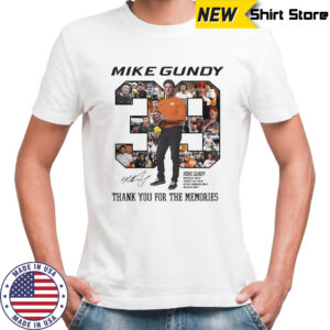 Oklahoma State Football Mike Gundy’s signature thank you for the memories shirt