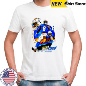 Omarion Hampton Los Angeles Chargers NFL lighting graphic shirt