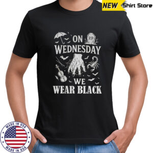 On Wednesdays We Wear Black Spooky Season shirt