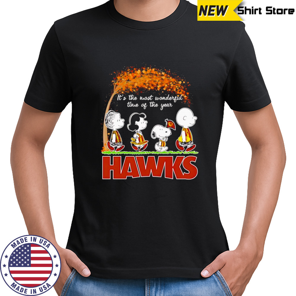 Peanuts it’s the most wonderful time of the year Hawks shirt