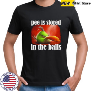 Pee is stored in the balls shirt