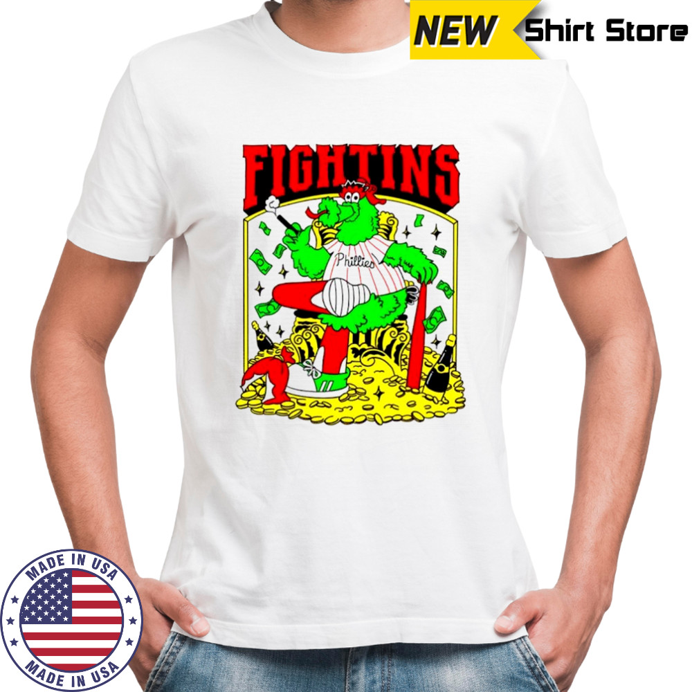 Philadelphia Eagles Phillie Phanatic fightins mascot shirt