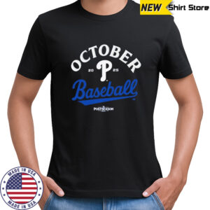 Philadelphia Red October Baseball Postseason MLB 2025 T-Shirt