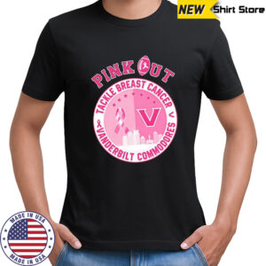 Pink Out Tackle Breast Cancer x Vanderbilt Commodores team shirt