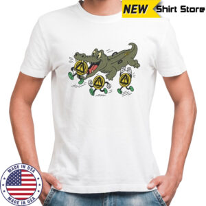 Playful crocodile dangerous summer shirt