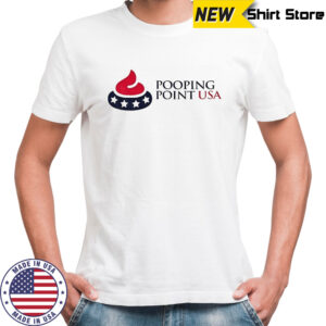 Pooping Point USA Turning point funny logo shirt