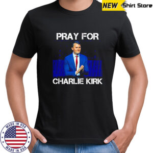 Pray For Charlie Kirk American flag shirt