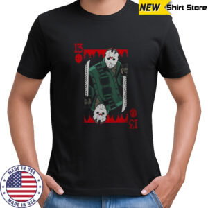 Premium Scary Jason 13 Voorhees Friday The 13th Horror Card T-Shirt