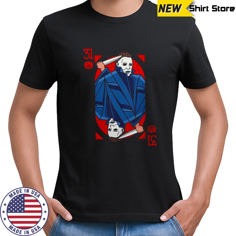 Premium Scary Michael Myers 31 Halloween Horror Card T-Shirt
