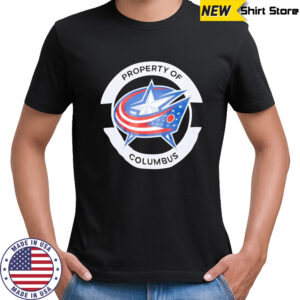 Property Of Columbus Blue Jackets logo shirt