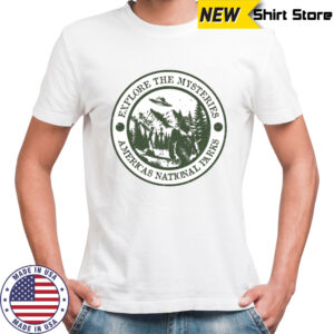 Psychopoly Explore The Mysteries Americas National Parks Bigfoot UFO T-shirt