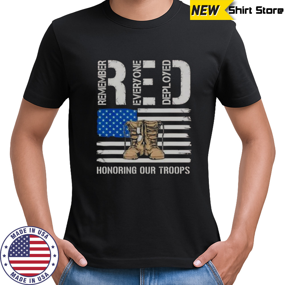 RED Honoring Our Troops T-Shirt