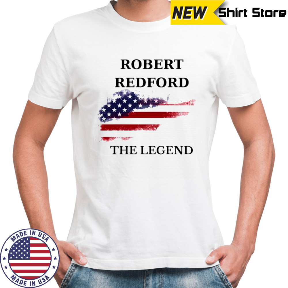 Robert Redford Vintage Western Movie American flag shirt