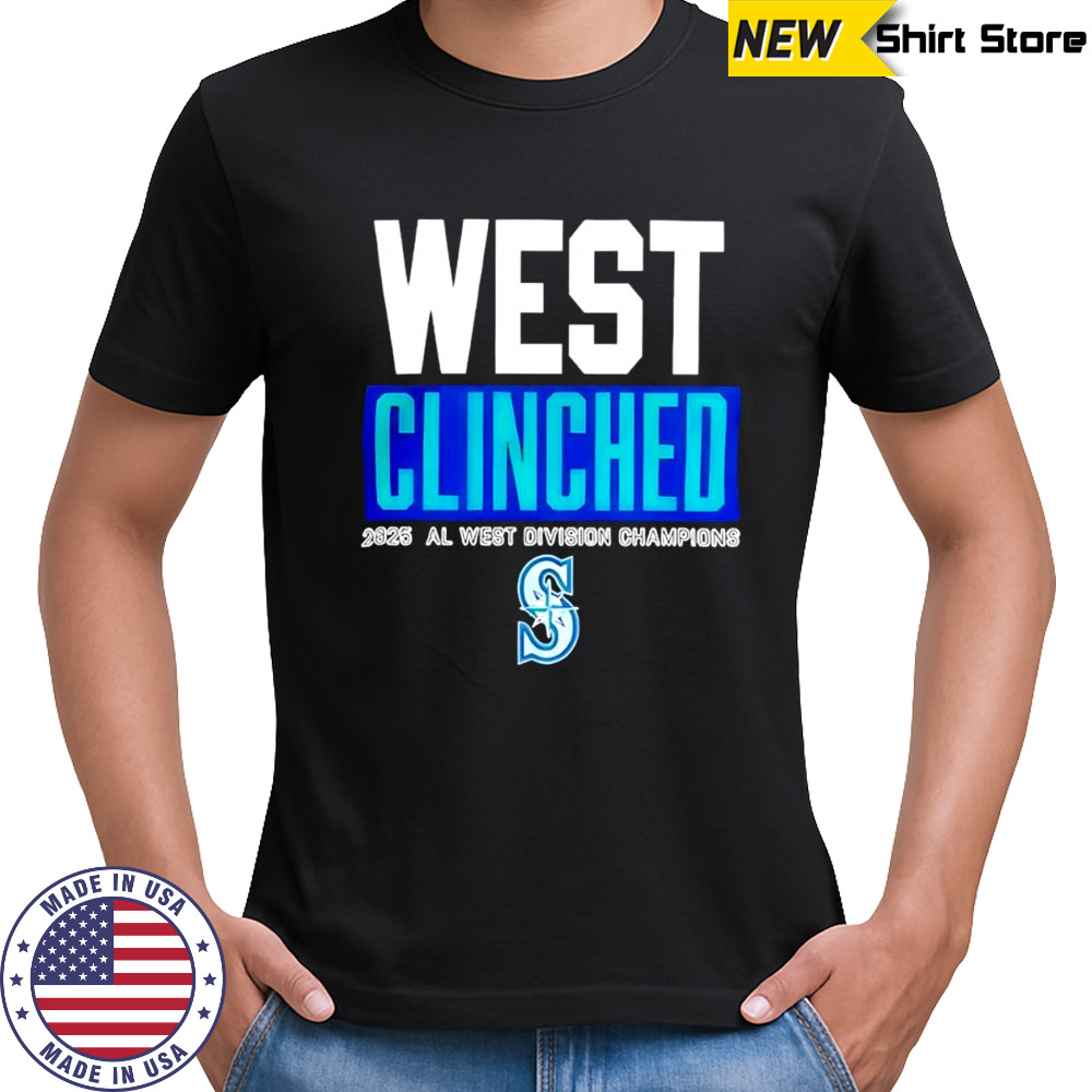 Seattle Mariners Playoffs Clinched AL West Division Champions 2025 shirt