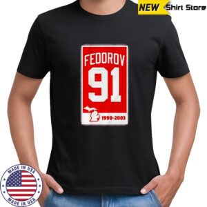 Sergei Fedorov 91 Banner 1990-2003 shirt
