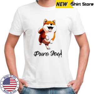 Shiba Inu dog Pure Joy graphic shirt