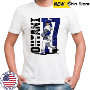 Shohei Ohtani Los Angeles Dodgers baseball superstar pose number 17 shirt