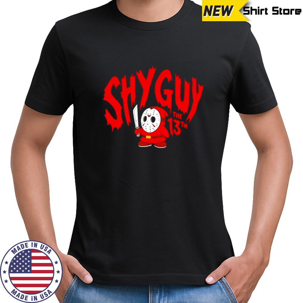 Shy Guy x Jason Voorhees The Friday movie parody shirt