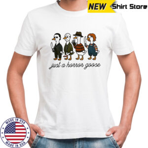 Silly Goose Clipart Just a horror Goose Happy Halloween 2025 shirt