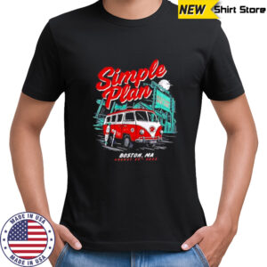 Simple Plan Tour Boston tour 2025 shirt