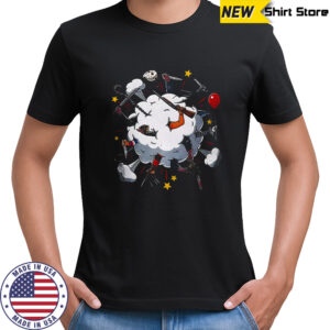 Slashers fight horror movie villain hallowenn shirt