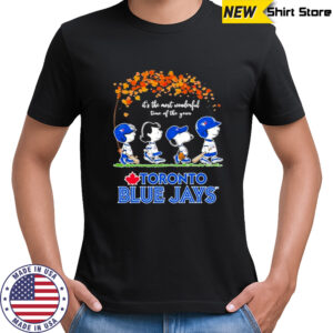 Snoopy And Friends The Peanuts Toronto Blue Jays It’s The Most Wonderful Time Of The Year T-shirt