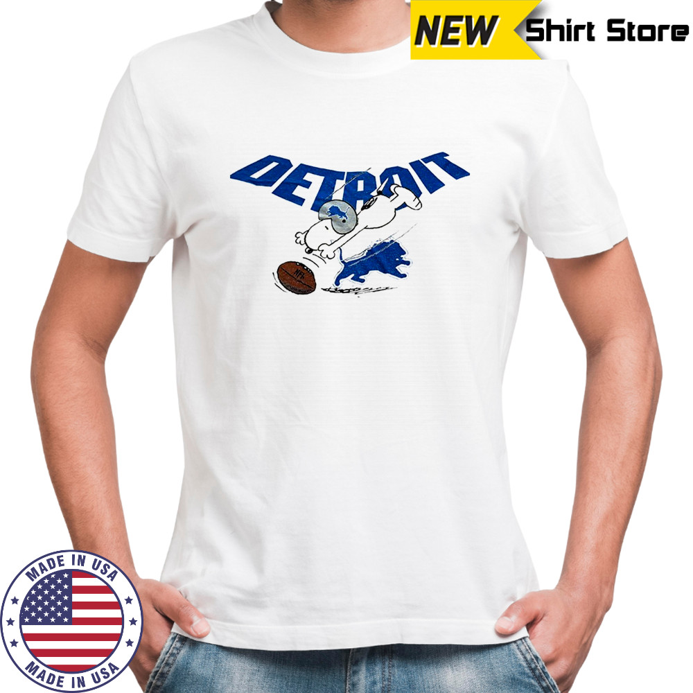 Snoopy Detroit Lions logo vintage NFL 2025 shirt