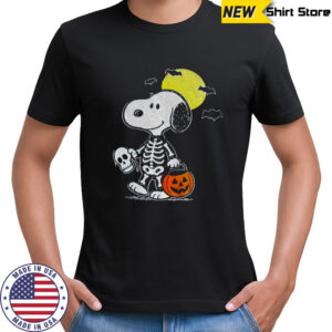 Snoopy Dog skeleton Happy Halloween shirt