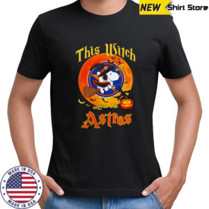 Snoopy Halloween This Witch Loves The Houston Astros shirt
