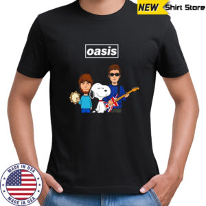 Snoopy the Peanuts x Oasis Live ’25 shirt