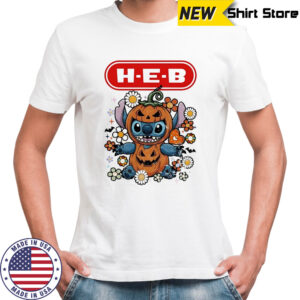 Stitch Halloween with HEB logo shirt