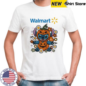 Stitch Halloween with Walmart logo shirt