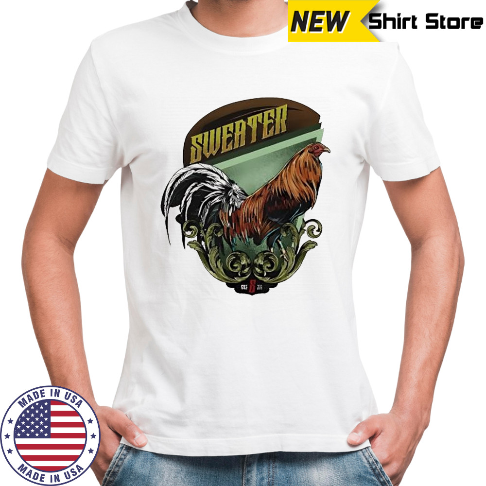Sweater rooster fighter pride strength feathers arena legend champion courage glory power honor victory shirt