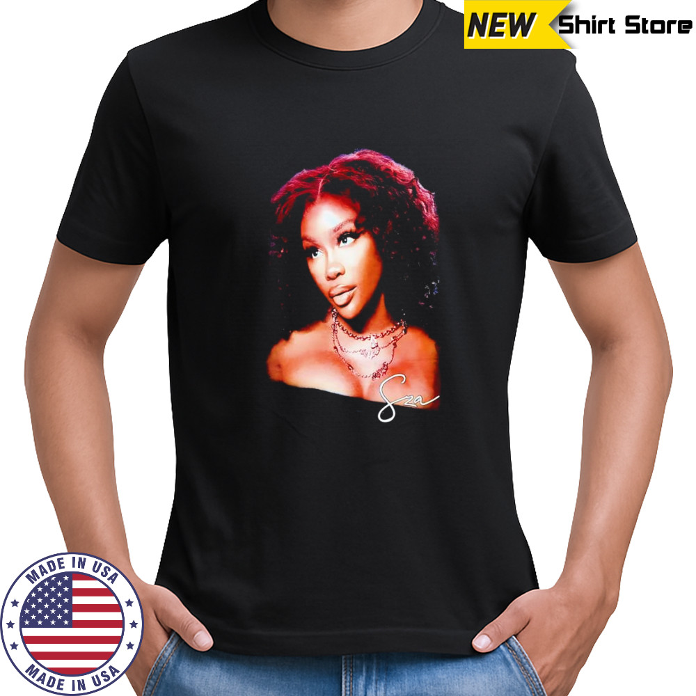 SZA big face screen signature graphic shirt