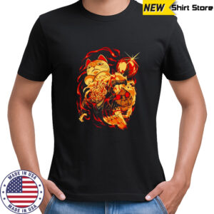 Takakura Ken Okarun and Turbo Granny DanDaDan gold ball anime character shirt