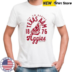 Texas A&M Aggies est 1876 mascot vintage shirt