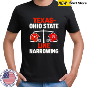 Texas vs Ohio State 2025 Line Narrowing shirt