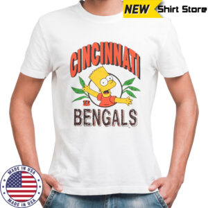 The Simpsons Bart X Cincinnati Bengals Jungle T-Shirt